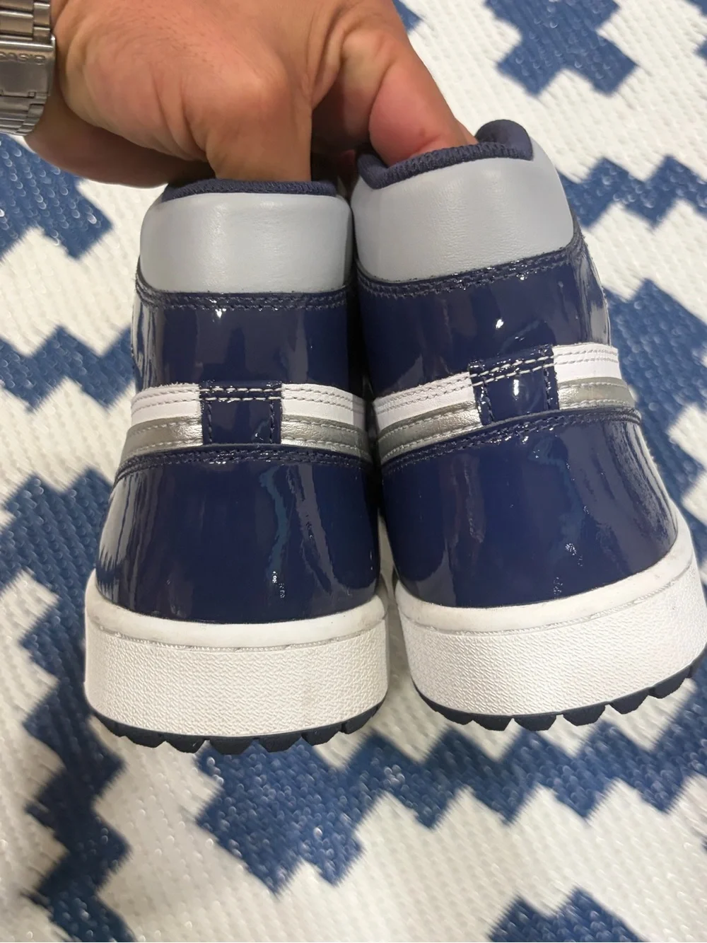 Nike Air Jordan 1 High Golf Shoes 'Midnight Navy' Men’s Size 9 New